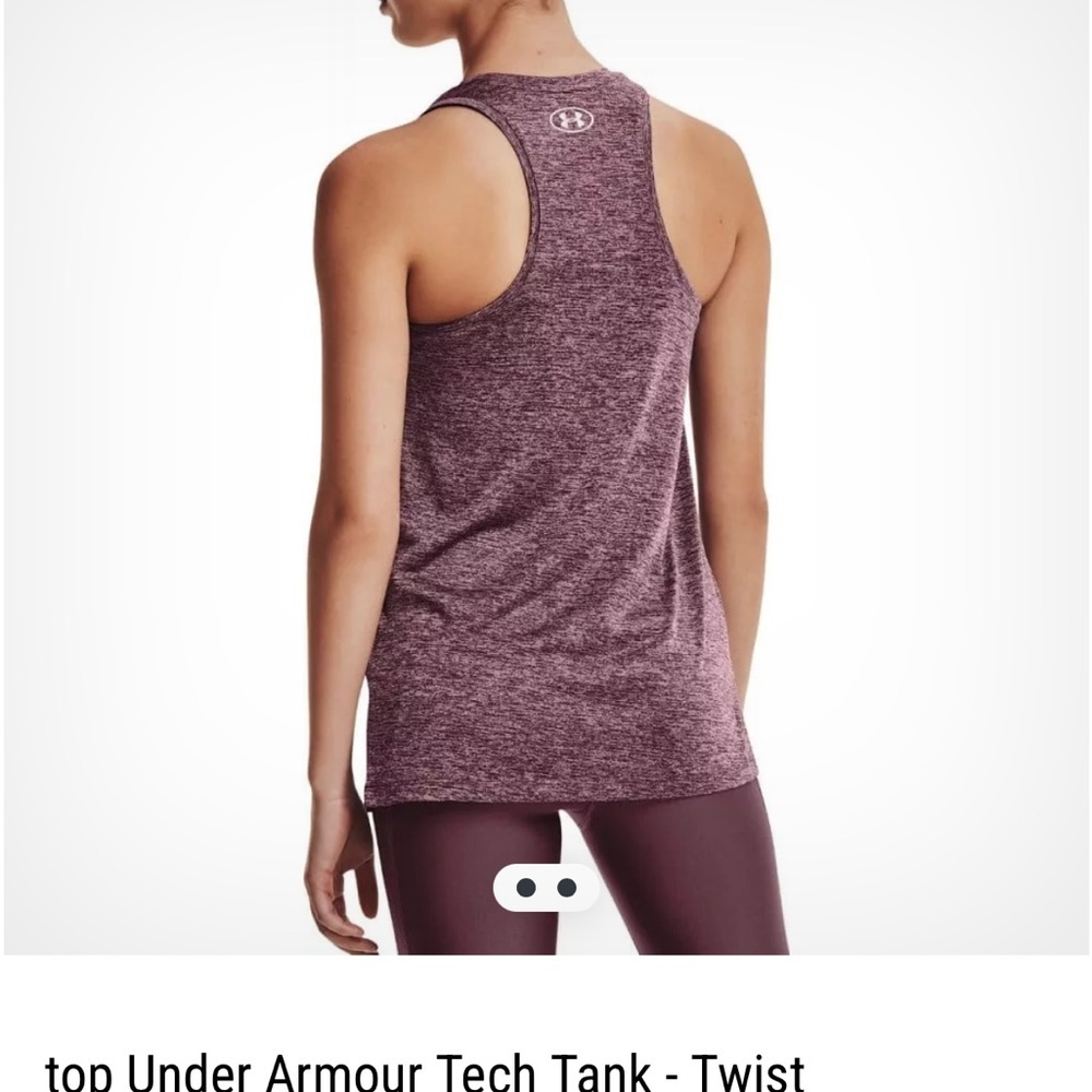Under Armour Women's Twist Tech Tank Top - Plum Heather - Picture 2 of 4
